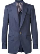 Vivienne Westwood Man 'james' Blazer, Men's, Size: 48, Blue, Cotton/polyester/spandex/elastane/virgin Wool