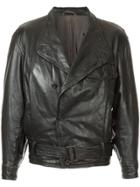 Issey Miyake Vintage Buttoned Biker Jacket - Black