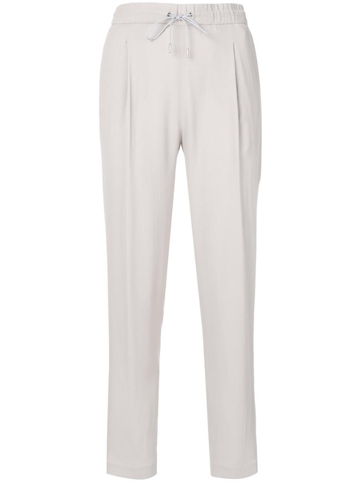 Fabiana Filippi Straight-leg Drawstring Trousers - Grey