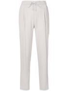 Fabiana Filippi Straight-leg Drawstring Trousers - Grey