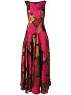 Talbot Runhof Oversized Poppy Flared Dress - Pink