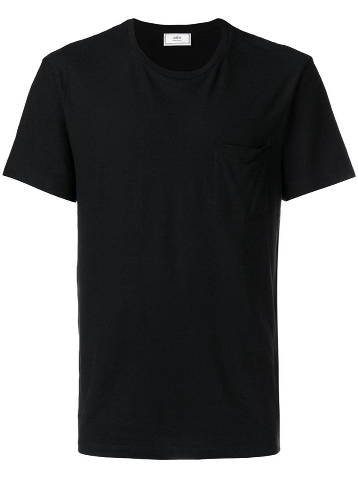 Ami Alexandre Mattiussi T-shirt With Chest Pocket - Black