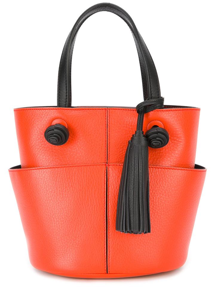 Tod's - Anf Pendant Tote - Women - Leather - One Size, Women's, Yellow/orange, Leather