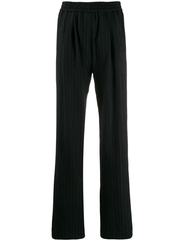Odeeh Elasticated Pinstripe Trousers - Blue