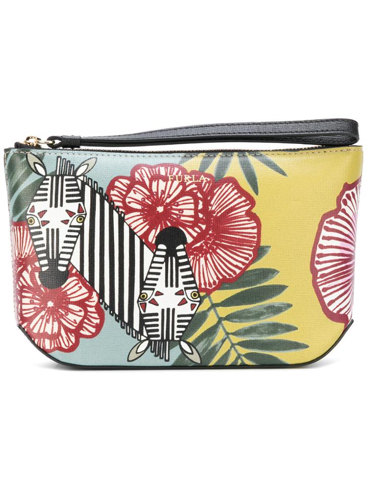 Furla Zebra Print Clutch - Multicolour