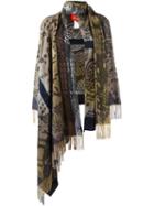 Vivienne Westwood Fringed Cape, Women's, Nude/neutrals, Cotton/wool