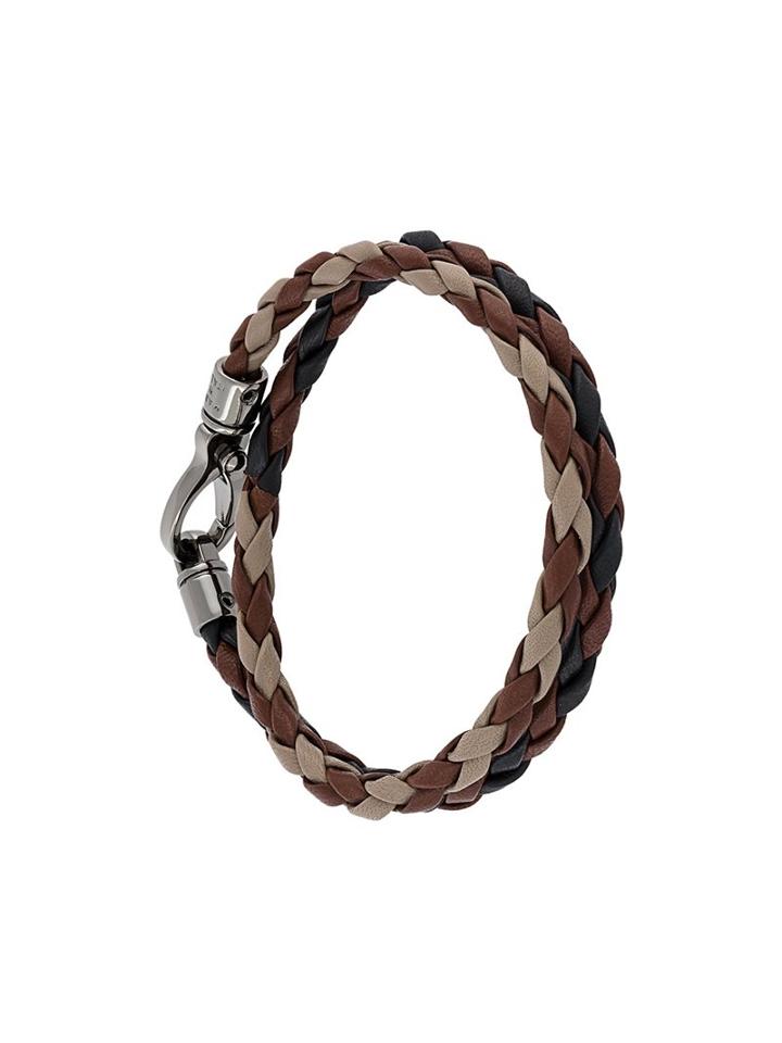 Tod's Braided Bracelet, Adult Unisex, Brown