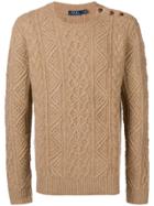 Ralph Lauren Cable-knit Fitted Sweater - Brown