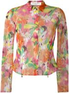 Christian Dior Pre-owned Sheer Floral Print Jacket - Multicolour