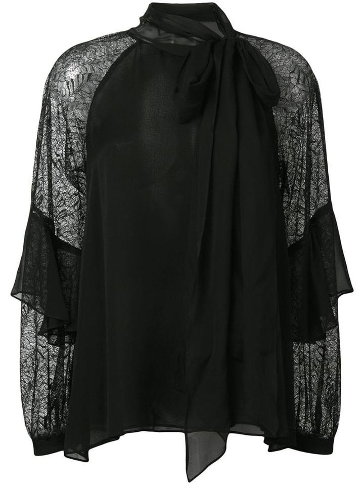 Diane Von Furstenberg Mariella Chiffon Blouse - Black