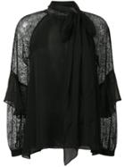 Diane Von Furstenberg Mariella Chiffon Blouse - Black