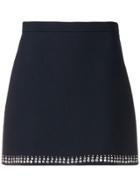 Miu Miu Embellished Mini Skirt - Blue