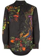Y-3 Toketa Floral-print Overshirt - Black