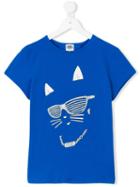Karl Lagerfeld Kids - Cat Face T-shirt - Kids - Cotton/spandex/elastane - 16 Yrs, Girl's, Blue