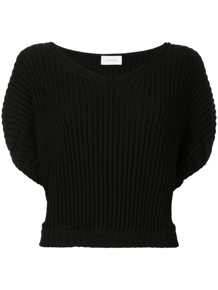 Lemaire Ribbed Knit Top - Black