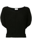 Lemaire Ribbed Knit Top - Black