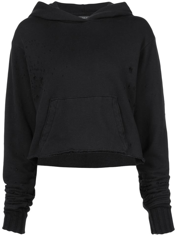 Amiri Distressed Hoodie - Black