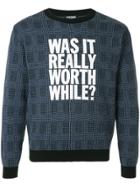 Hysteric Glamour Was It Really Worth While? Print Jumper - Black