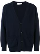 Ami Alexandre Mattiussi - Loose-fit Cardigan - Men - Cashmere/wool - Xl, Blue, Cashmere/wool