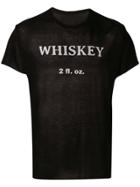 The Elder Statesman Whiskey Printed Favourite Tee - Black