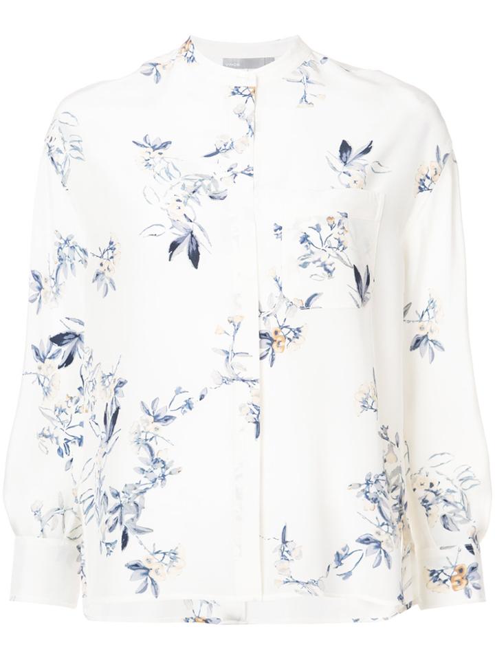 Vince Floral Print Shirt - Nude & Neutrals