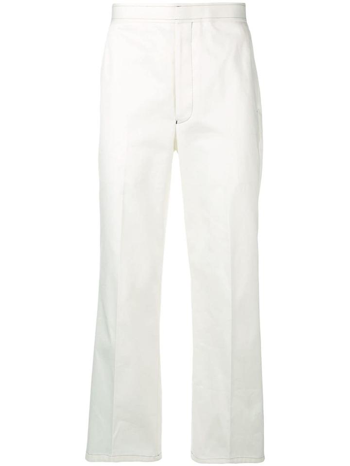 Thom Browne Patch Pocket Straight Leg Chino - White