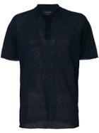 Roberto Collina Transparent Style Polo Shirt - Black
