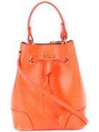 Furla - Bucket Shoulder Bag - Women - Leather - One Size, Women's, Yellow/orange, Leather