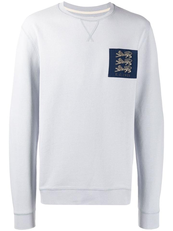 Kent & Curwen Embroidered Lion Sweatshirt - Blue