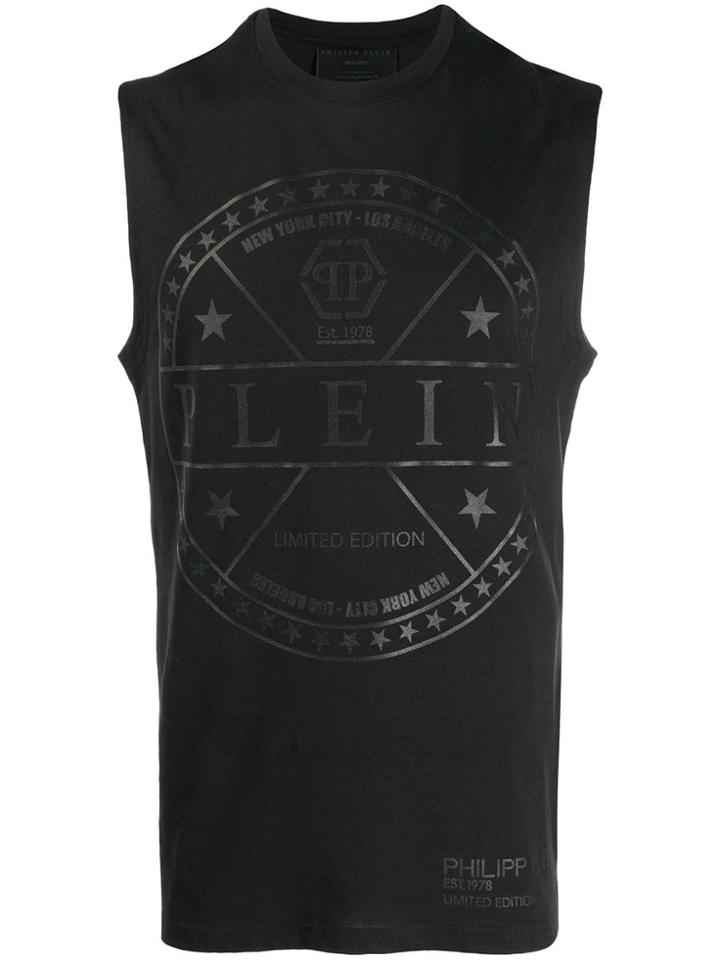Philipp Plein Graphic Tank Top - Black