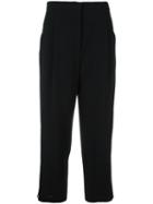 Iceberg Cropped Trousers, Women's, Size: 40, Black, Polyester