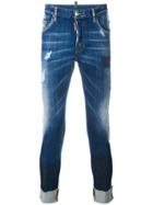 Dsquared2 Skinny Cropped Jeans - Blue
