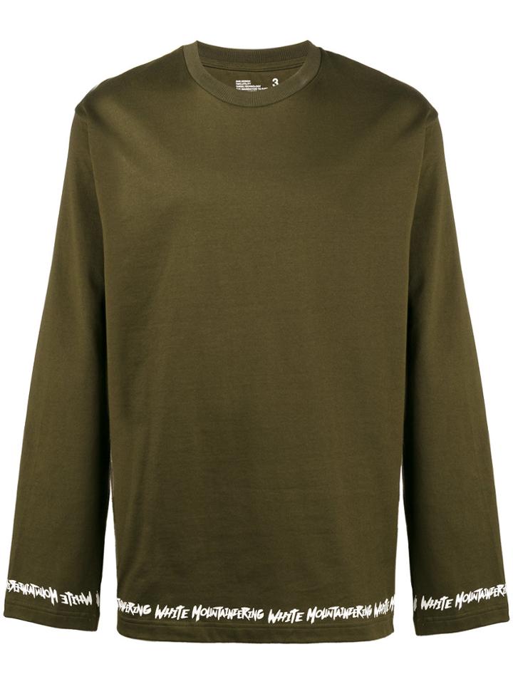 White Mountaineering Logo Printed Hem T-shirt - Green