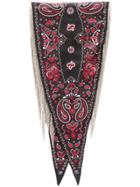 Alexander Wang Fringed Paisley Scarf - Black
