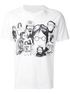The Soloist Sketch Print T-shirt, Men's, Size: 46, White, Cotton
