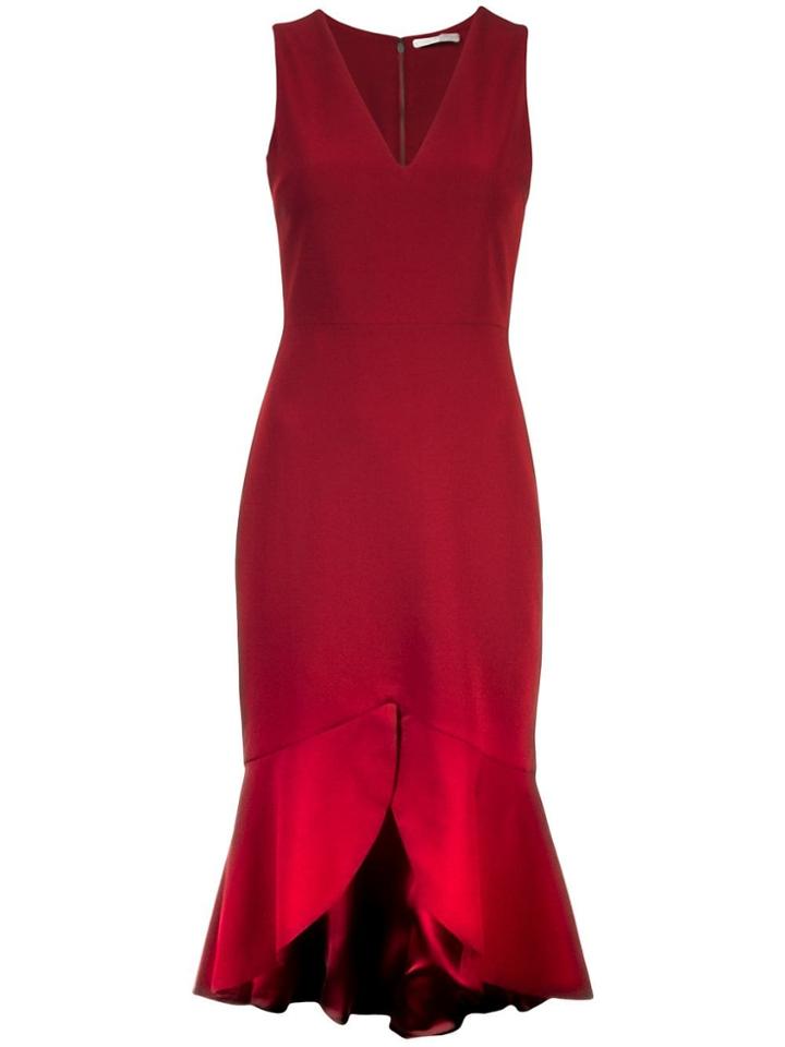 Alice+olivia Peplum Hem Dress - Red
