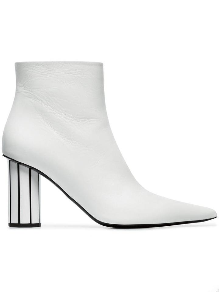 Proenza Schouler Facet Heel Ankle Boot - White
