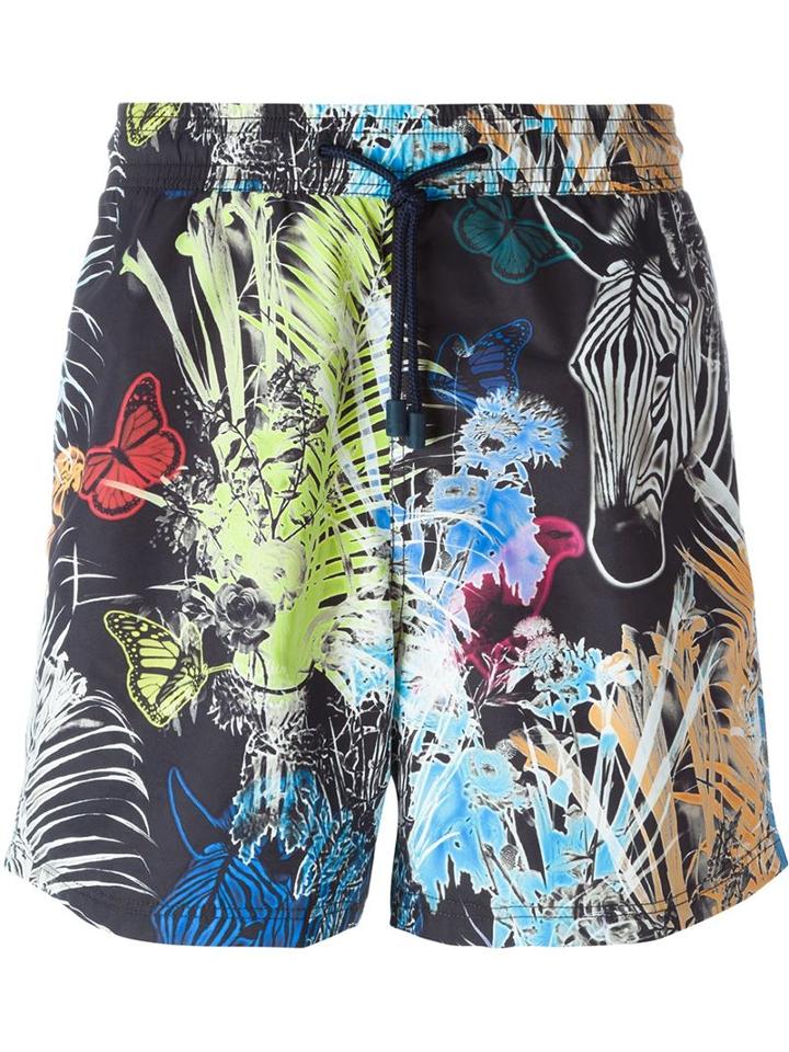 Etro Animal Print Swim Shorts