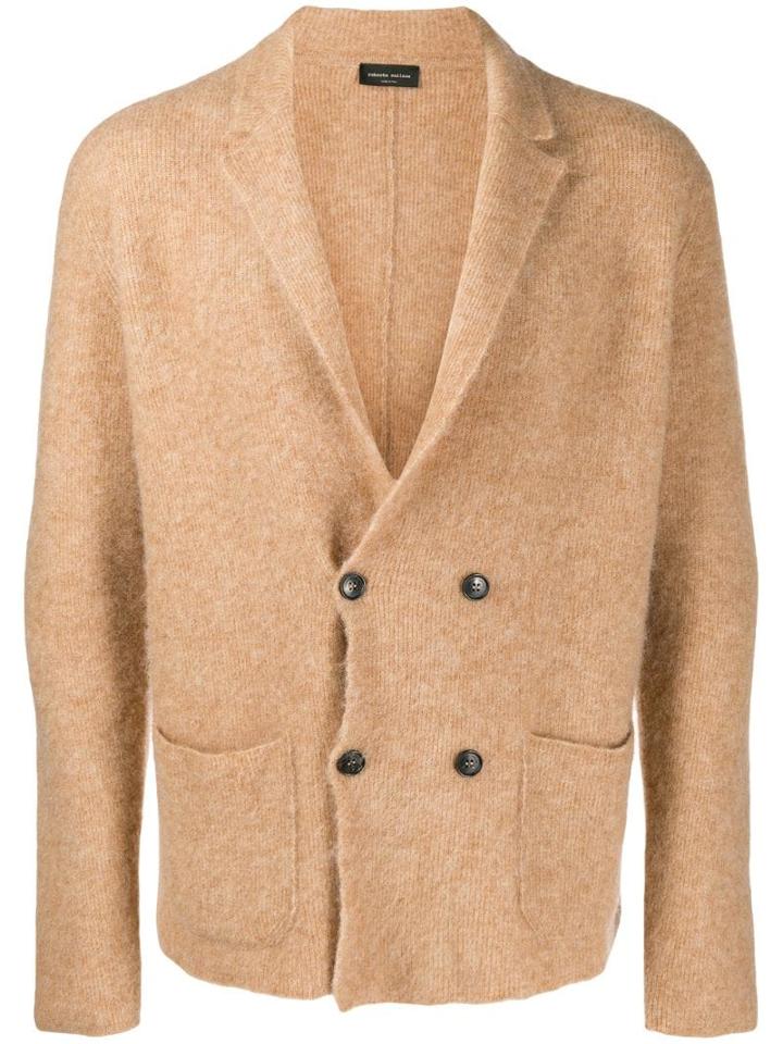 Roberto Collina Knitted Cardigan - Brown