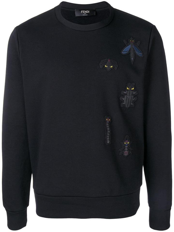 Fendi Patch Swetshirt - Black
