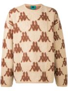 Kappa Larry Logo Instarsia Sweater - Nude & Neutrals