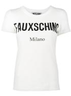 Moschino Fauxschino Fitted T-shirt - White