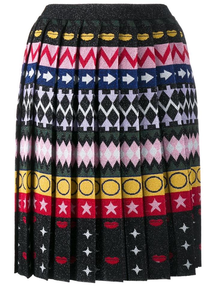 Mary Katrantzou 'mandy' Skirt, Women's, Size: Large, Black, Polyamide/polyester/viscose