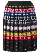 Mary Katrantzou 'mandy' Skirt, Women's, Size: Large, Black, Polyamide/polyester/viscose