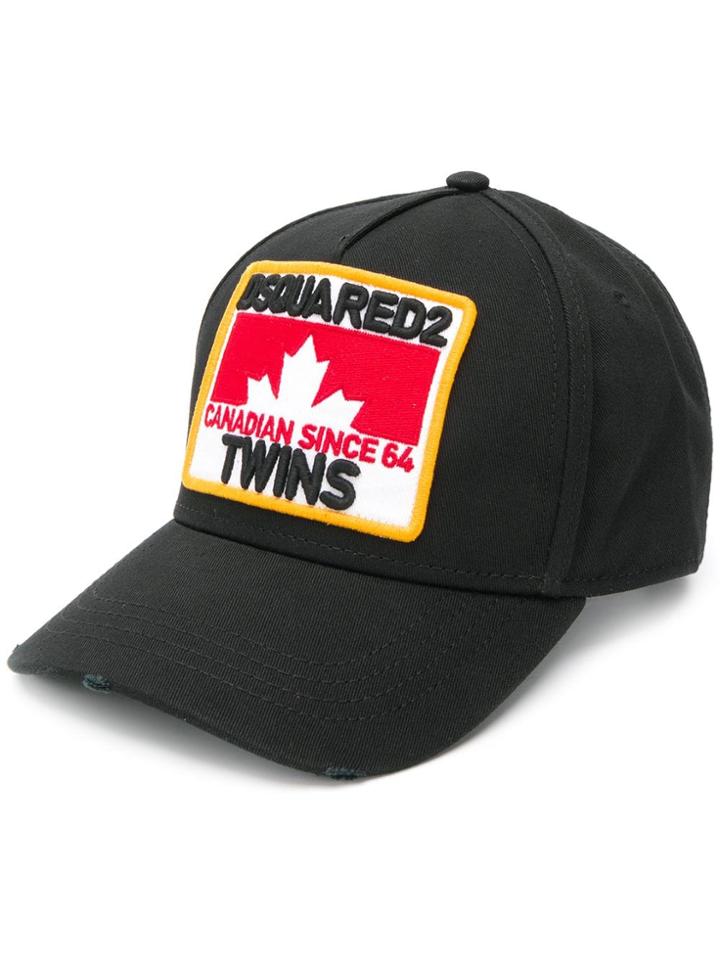 Dsquared2 Canadian Twins Baseball Cap - Black