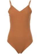 Cityshop Ribbed Sleeveless Body - Brown
