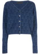 The Elder Statesman Static Knit Cashmere Cardigan - Blue