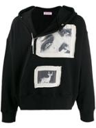 Palm Angels Photographic Logo Patch Hoodie - Black