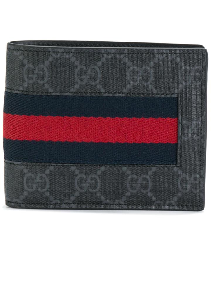 Gucci Gucci Signature Web Wallet - Grey