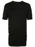 Rick Owens Ruched-detail T-shirt - Black